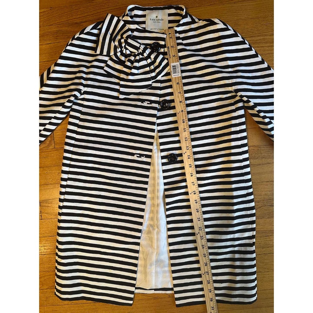 Kate Spade New York striped Dorothy coat - Picture 7 of 11